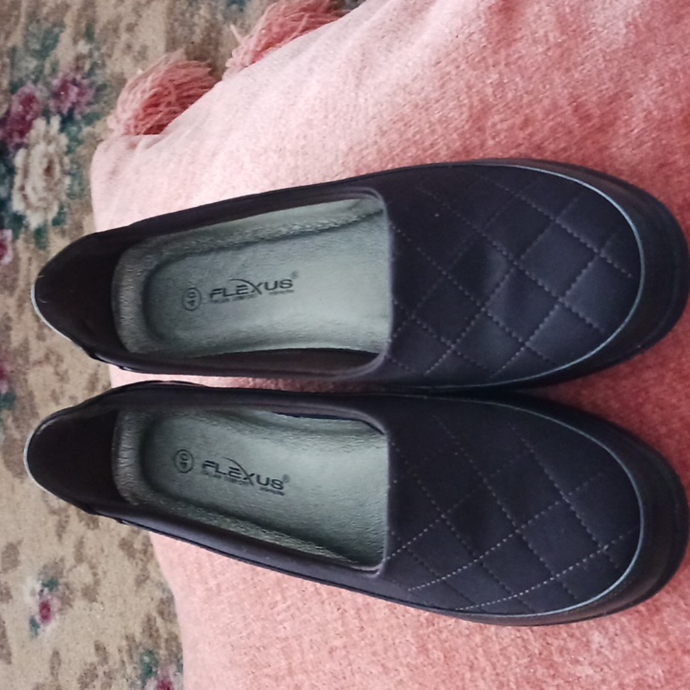 Spring Step Flexus slip on shoes closed round toe Italian comfort brown EU 40 9